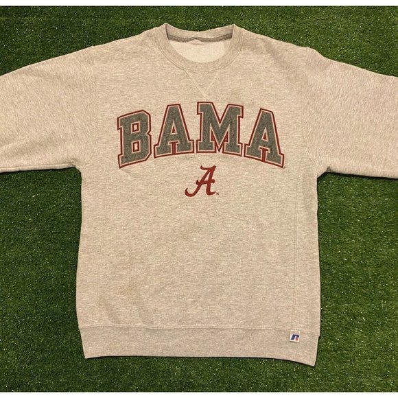 Retro Y2K Russell Athletic Alabama crimson tide arch crew neck sweatshirt Medium - Picture 2 of 14